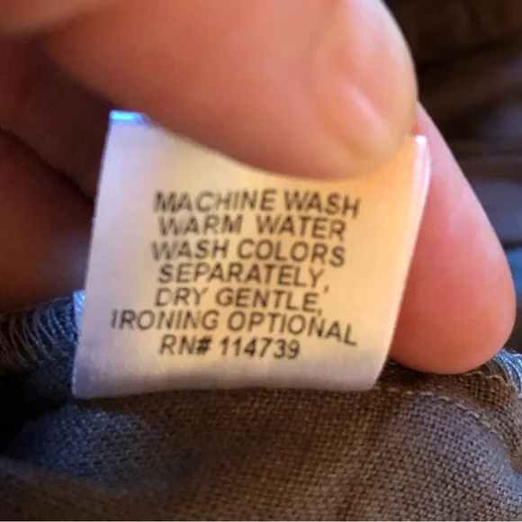 FLAX 100% Linen Pants Lagenlook Earth Tone Gray Grey Casual  Plus Size 1X - Picture 8 of 12